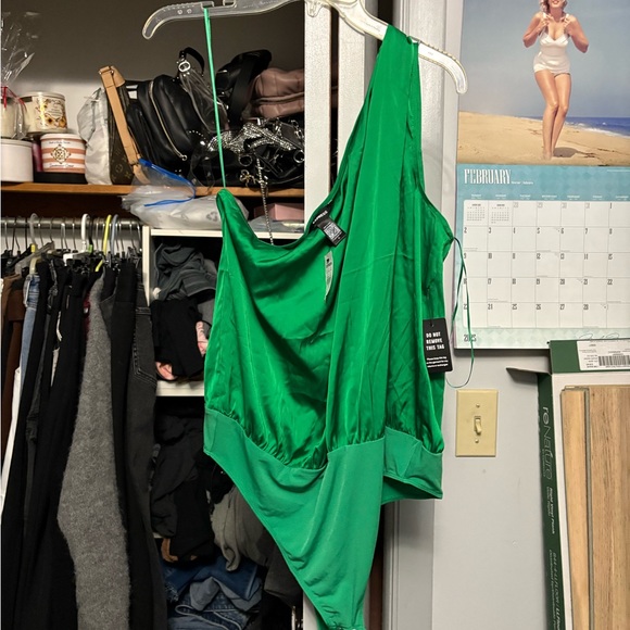 Express Tops - Express Green Bodysuit